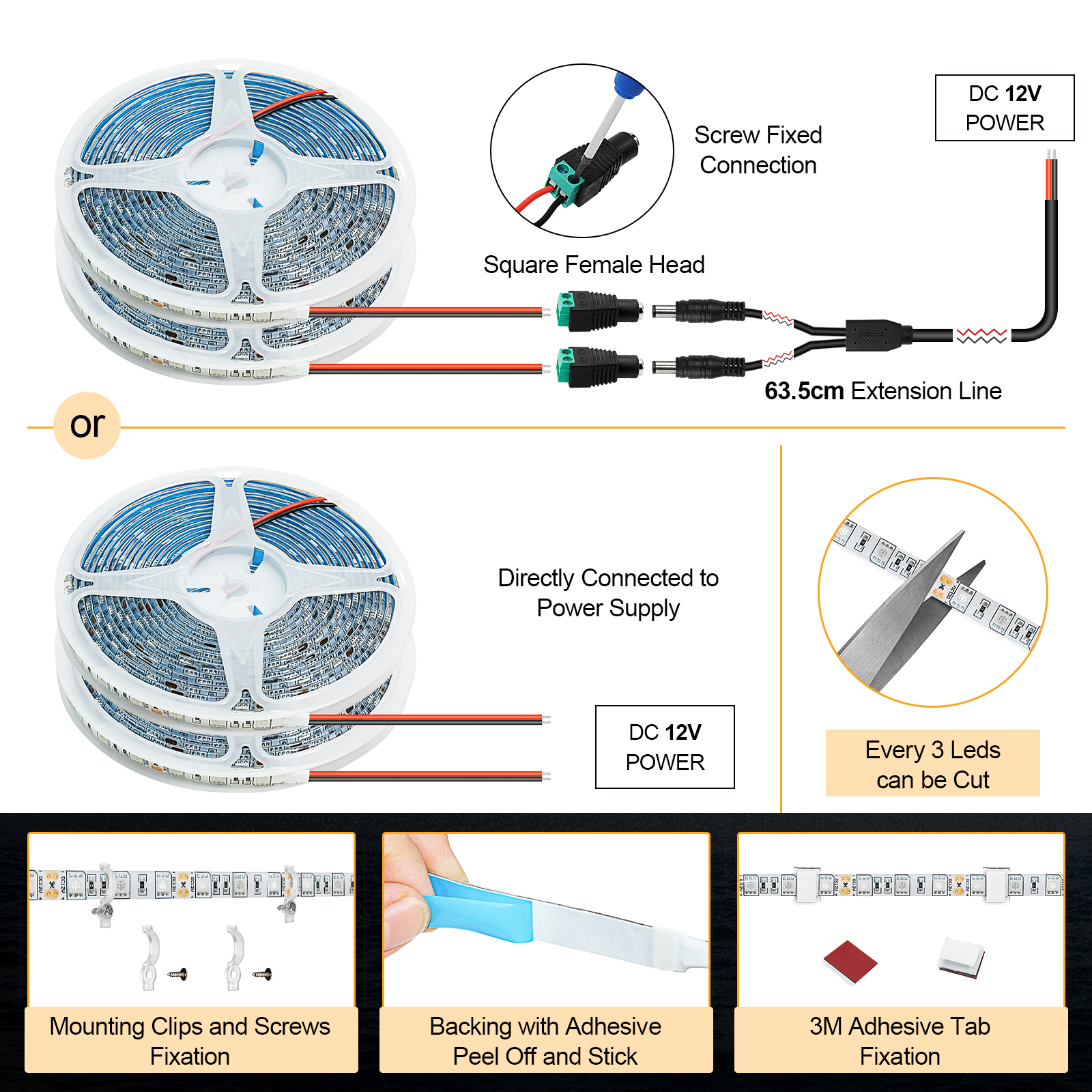 UCINNOVATE LED Boat Light, 32.8FT Marine Waterproof LED Strips, Boat Interior Light, Accent Light, Courtesy Interior Lights, Fishing Night for Pontoon Bass Fishing Yacht Kayak (12V, White)