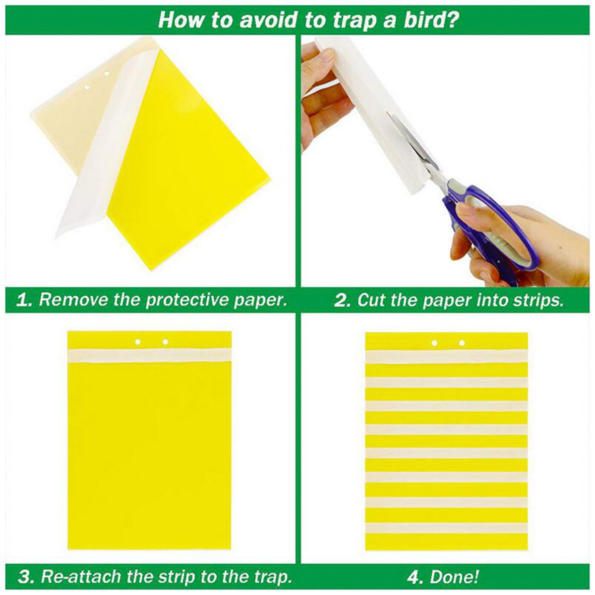 40 pcs Dual-Sided Yellow Sticky Traps Package,with Twist Ties, for Fruit Fly Gnat Sticky Trap Plant Indoor Outdoor Natural Insect Control, Non-Toxic