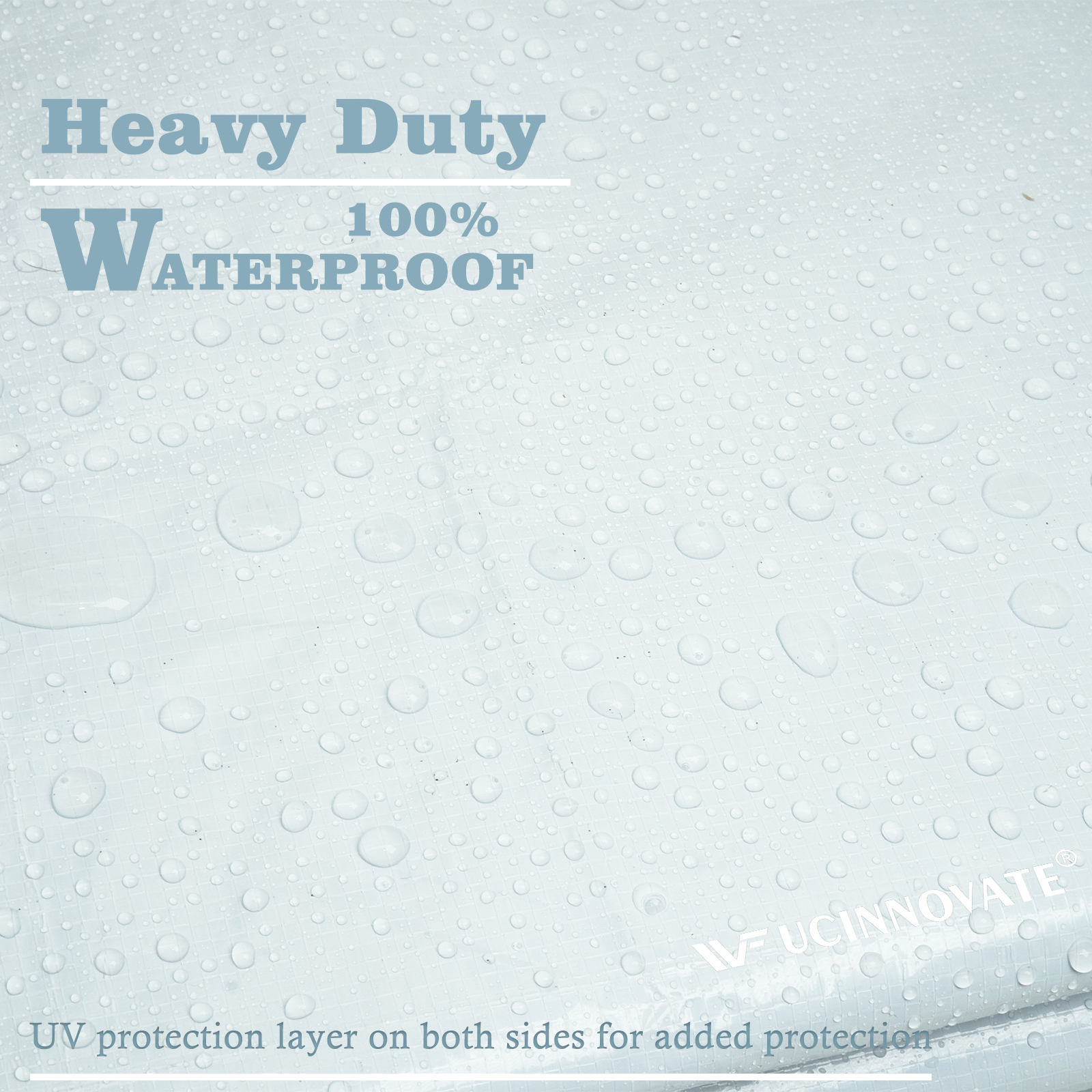 UCINNOVATE 10' x 20' Tarps 14 Mil Heavy Duty Waterproof White/Black Poly Tarp Cover, Thick Weatherproof UV Resistant Tarpaulin with Grommets, Tear Proof Large Protection Tarp for Camping Gazebo Roof