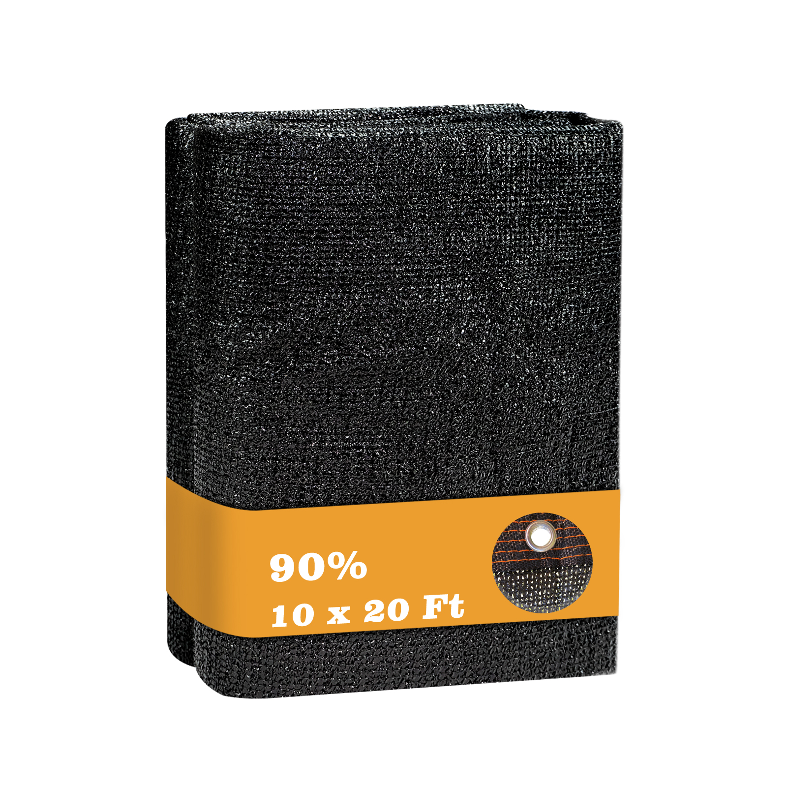 UCINNOVATE Garden 90% Shade Tarp 10x20 FT UV Resistant Sunshade Mesh Cover with Grommets, Sunscreen Net for Plant Heat Protection, Black Shade Cloth for Outdoor Pergola Patio Deck Backyard Barn Kennel