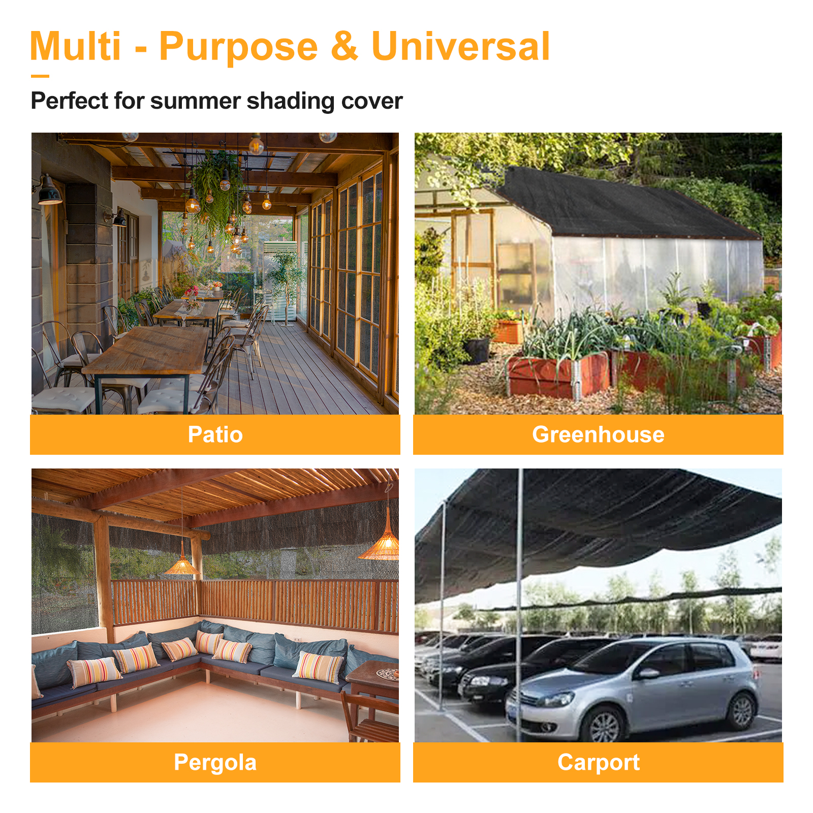 UCINNOVATE Garden 90% Shade Tarp 10x20 FT UV Resistant Sunshade Mesh Cover with Grommets, Sunscreen Net for Plant Heat Protection, Black Shade Cloth for Outdoor Pergola Patio Deck Backyard Barn Kennel