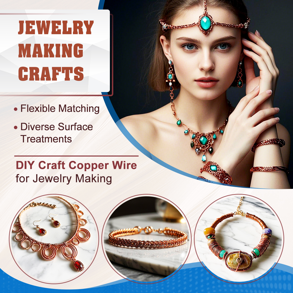 UCINNOVATE 18 Gauge 99.9% Pure Copper Wire, 18 AWG Soft Bare Copper Wire 213FT / 65m 1 Pound Spool