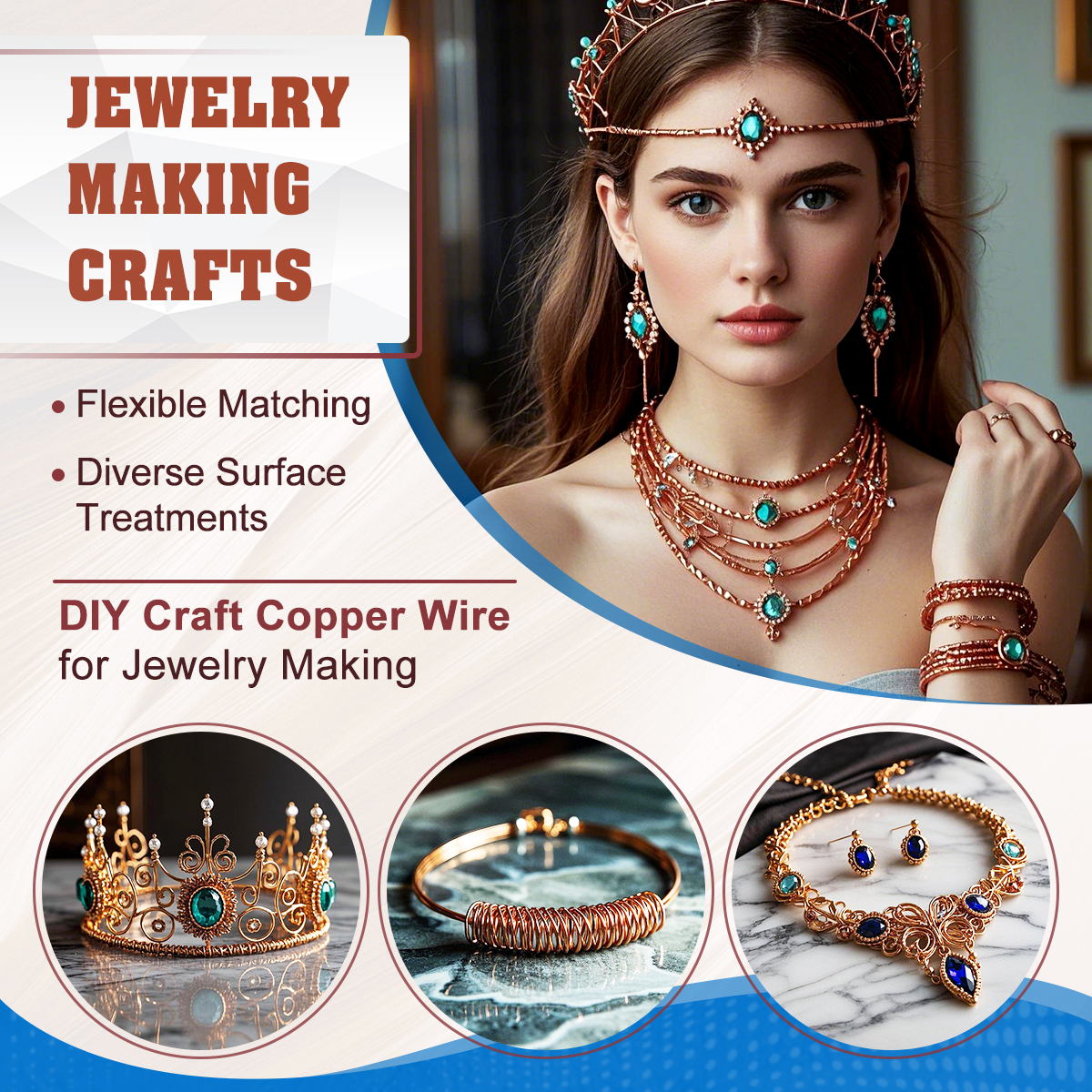 20 Gauge 99.9% Pure Copper Wire, 0.8mm Dia / 115Ft Soft Copper Wire for Jewelry Making and Craft Wire, 20 AWG Premium Flexible Bare Solid Copper Wire for Electroculture Gardening Plants