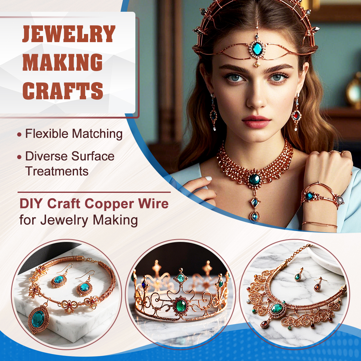 UCINNOVATE 18 Gauge 99.9% Pure Soft Copper Wire，18 AWG 68 Feet Pure Copper for Electroculture Gardening, Jewelry Making, Beading, Science Projects, DIY Artwork