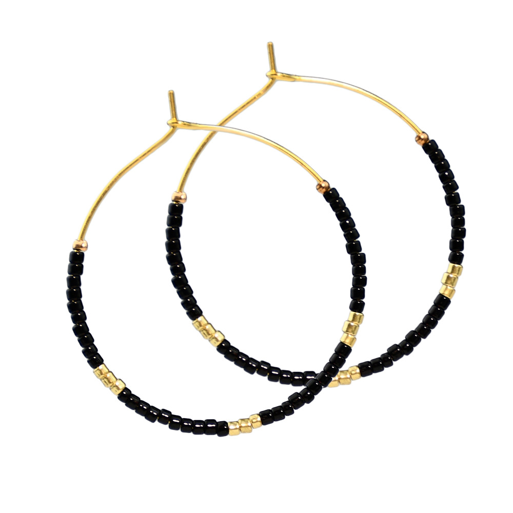 Bohemian Colorful Rice Bead Earrings