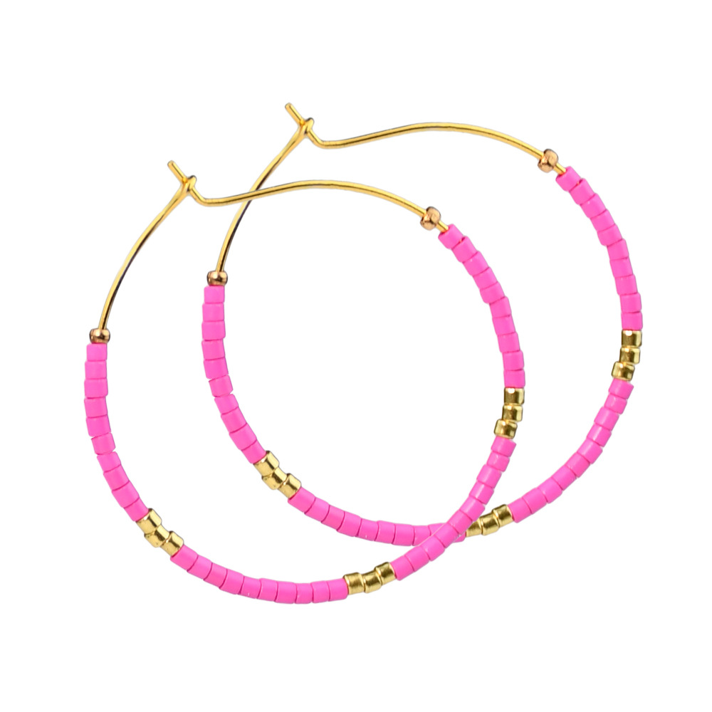 Bohemian Colorful Rice Bead Earrings