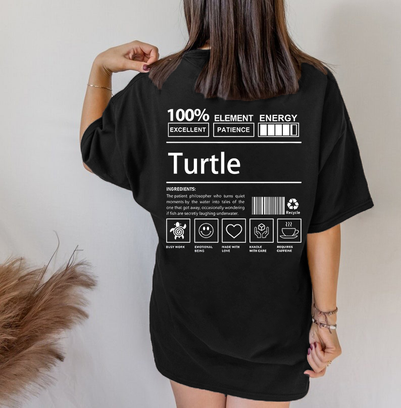 Unisex Turtle Print T-Shirt