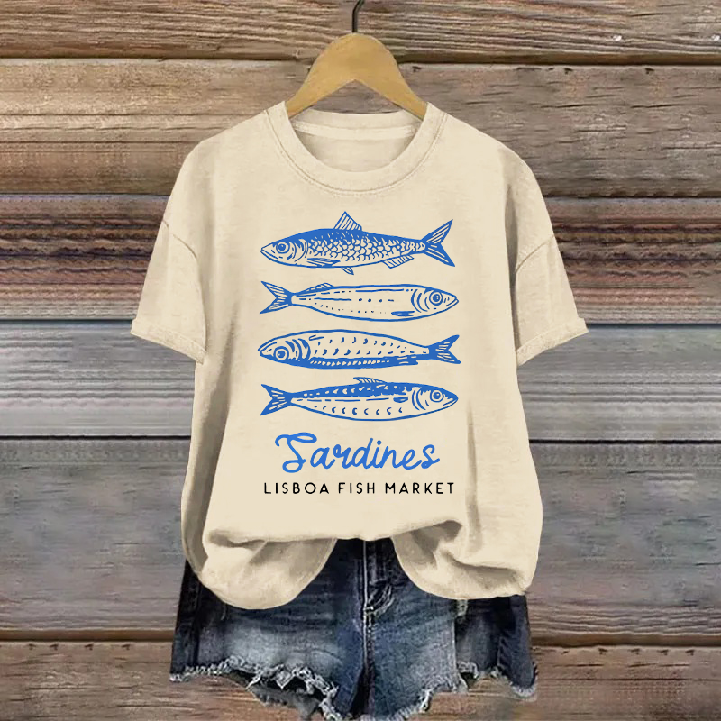 Cotton Sardines Printed T-shirt