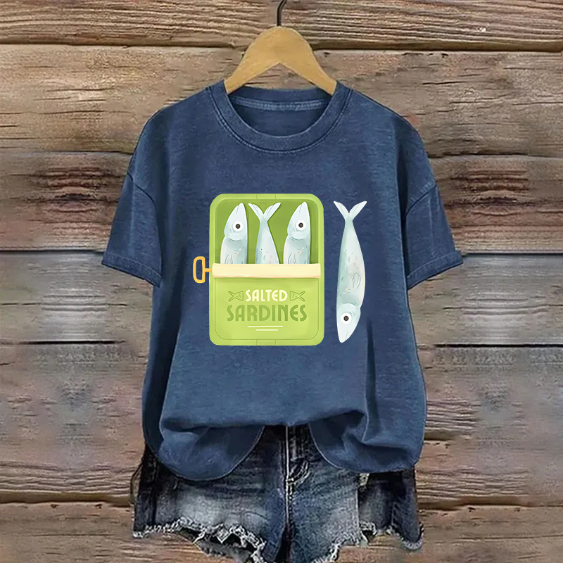 Cotton Sardines Printed T-shirt