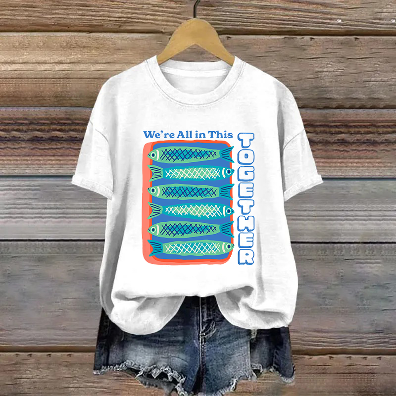 Cotton Sardines Printed T-shirt