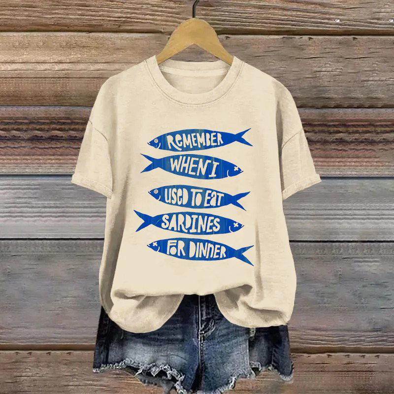 Cotton Sardines Printed T-shirt