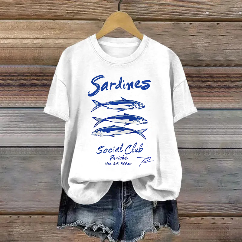 Cotton Sardines Printed T-shirt