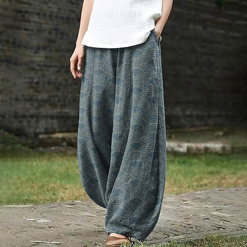 Women'S Japanese Totem Loose Casual Pants