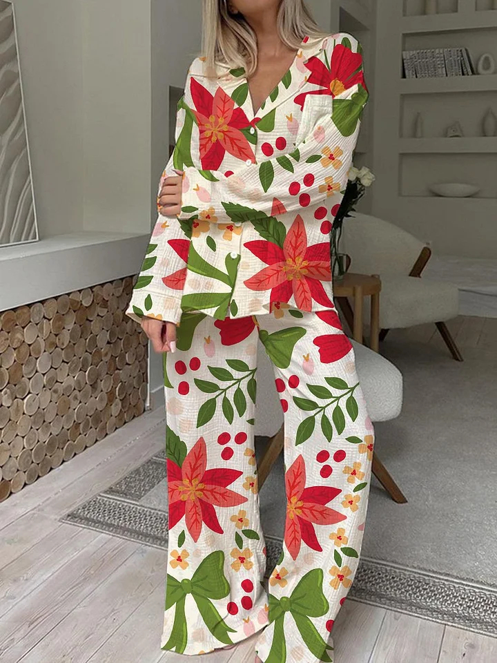 Women's Christmas Bow Set