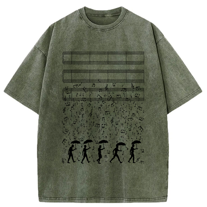   Notes Like Rain Washed T-Shirt