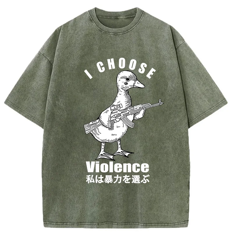   I Choose Violence Washed T-Shirt