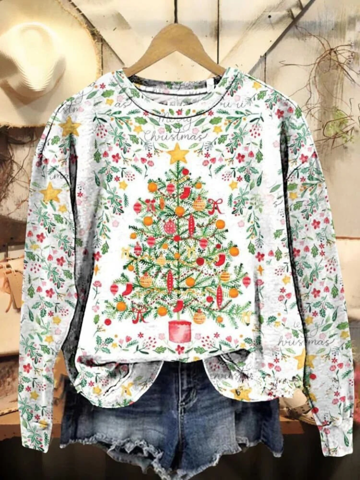 Christmas Tree Casual Sweatshirt