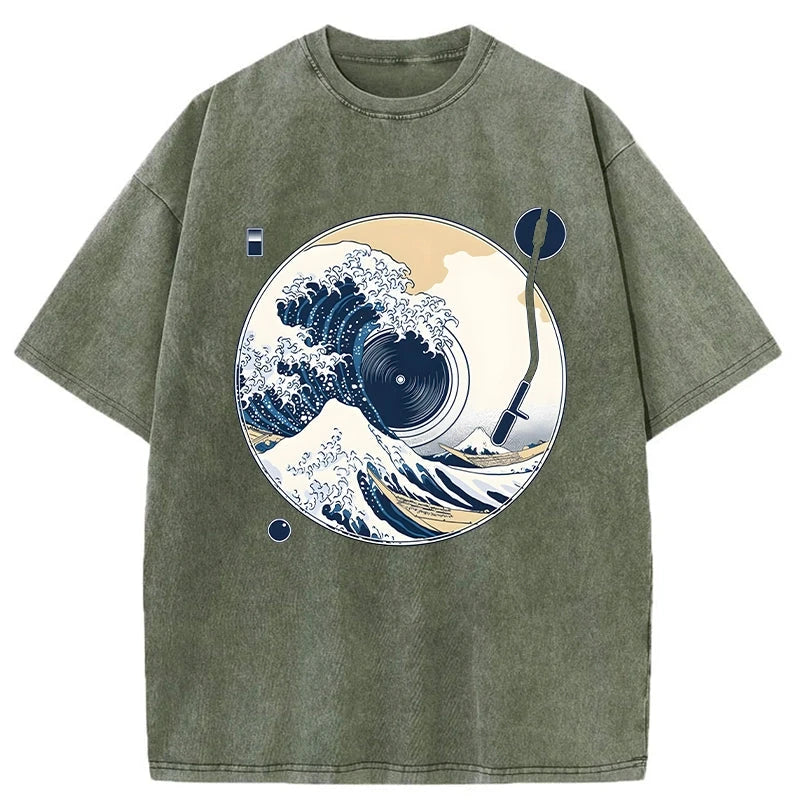   The Great Wave Off CD Washed T-Shirt