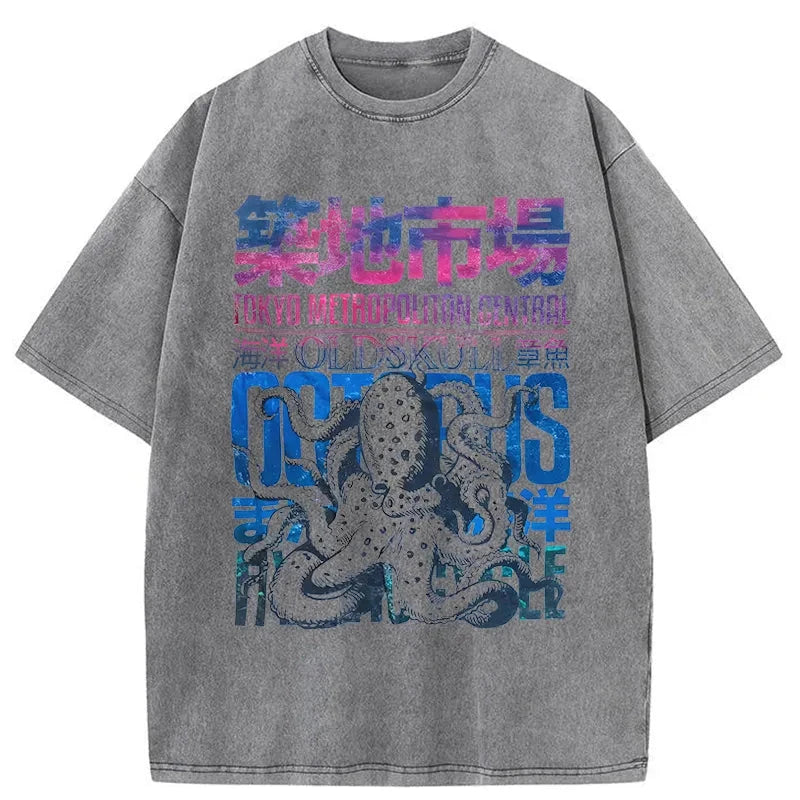 Vintage Tsukiji Fish Market Washed T-Shirt