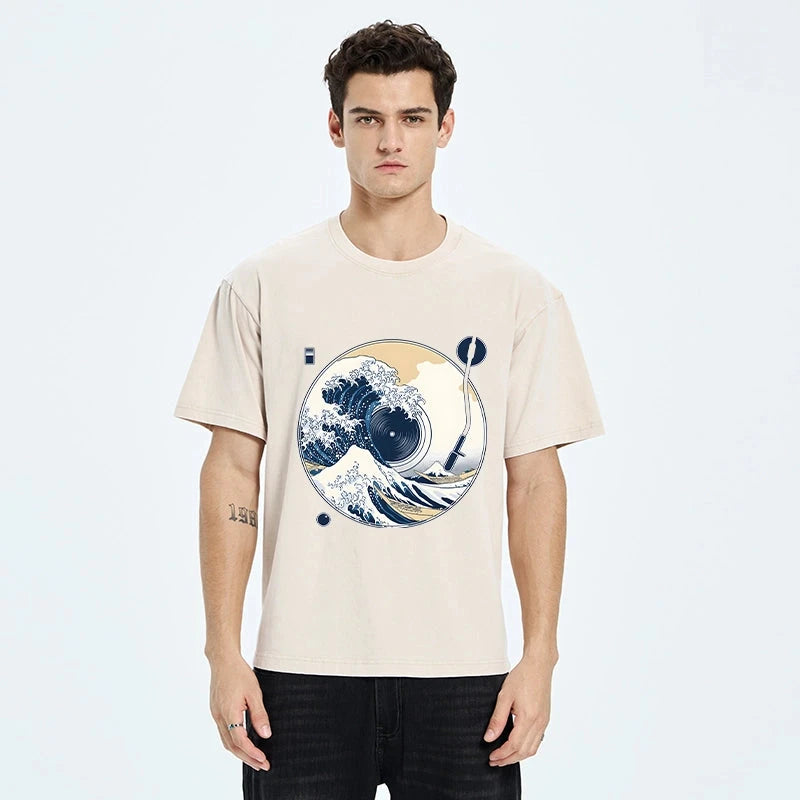   The Great Wave Off CD Washed T-Shirt