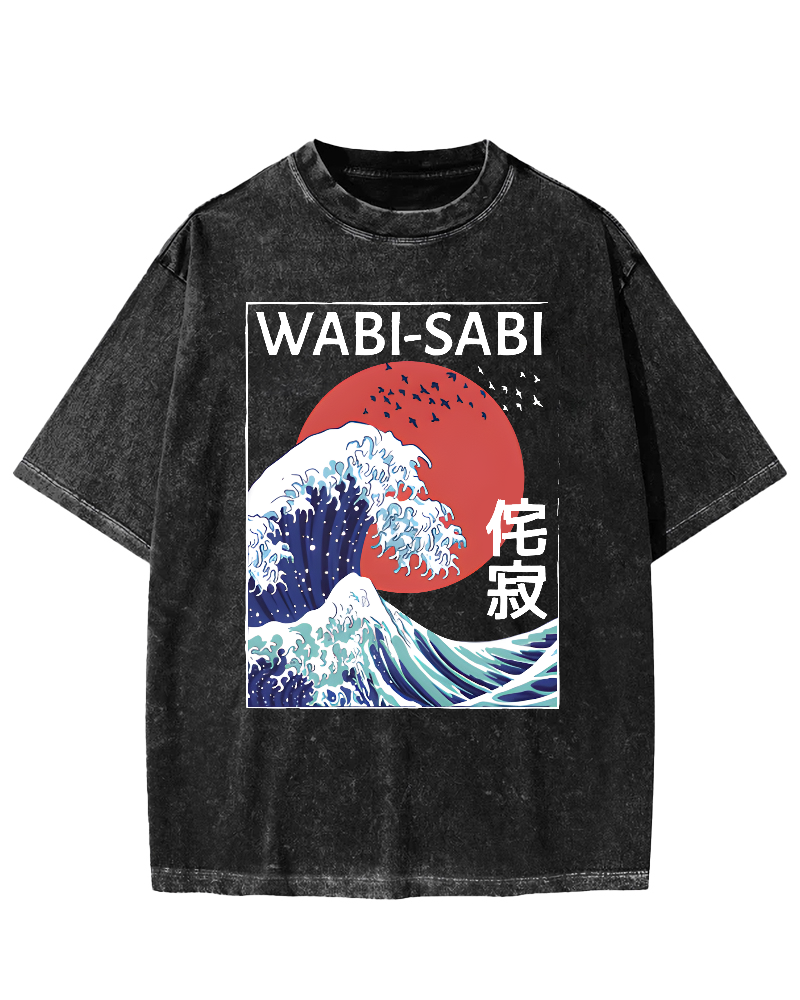 Tokyo-Tiger Wabi-sabi Vintage Washed T-shirt