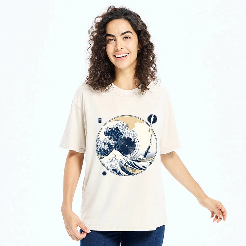   The Great Wave Off CD Washed T-Shirt