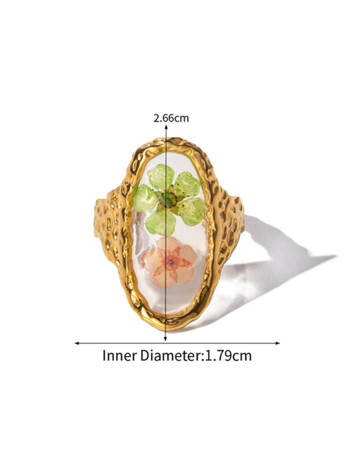 Aeon Flower Stainless Steel Ring