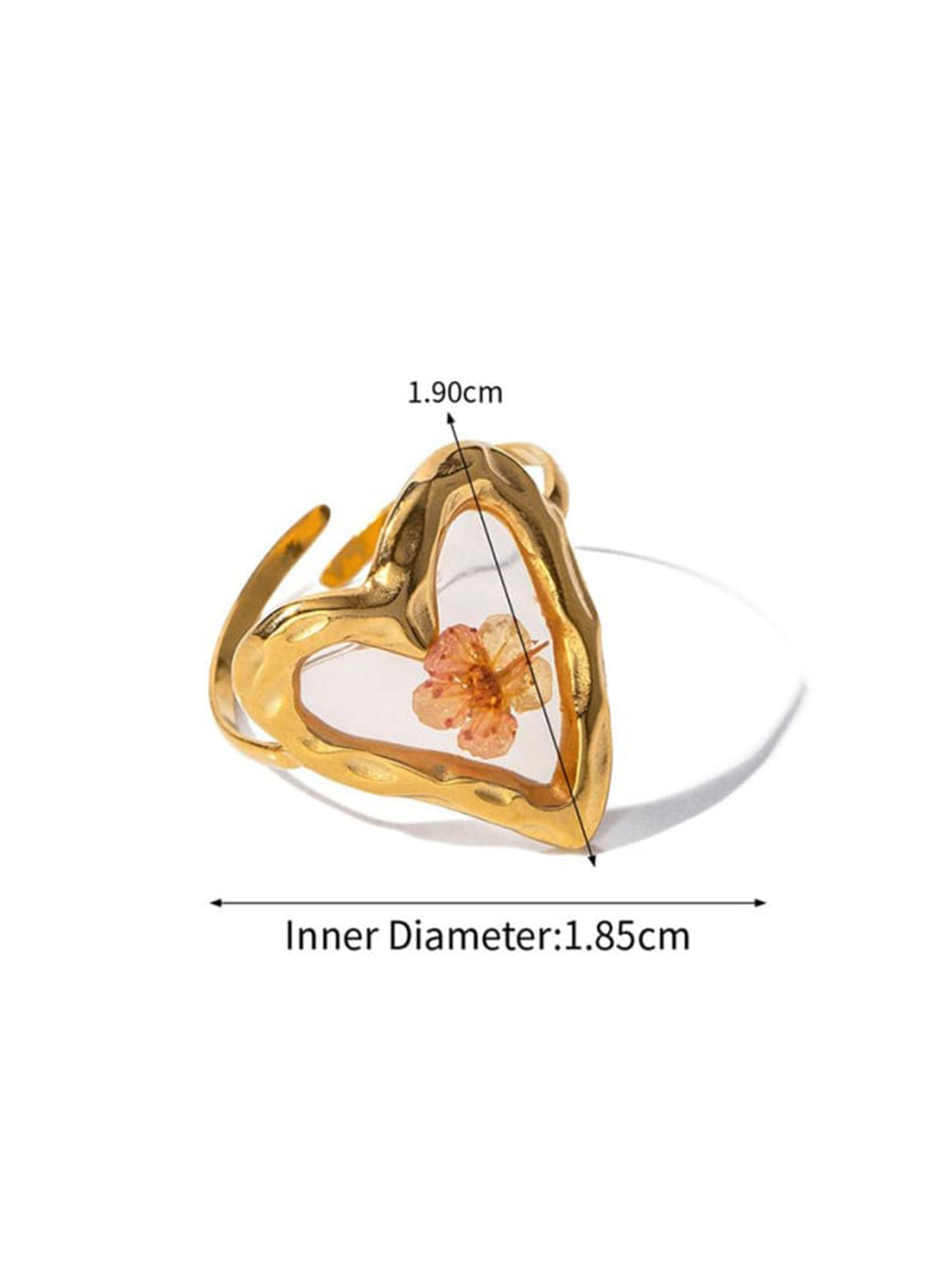 Aeon Flower Stainless Steel Ring