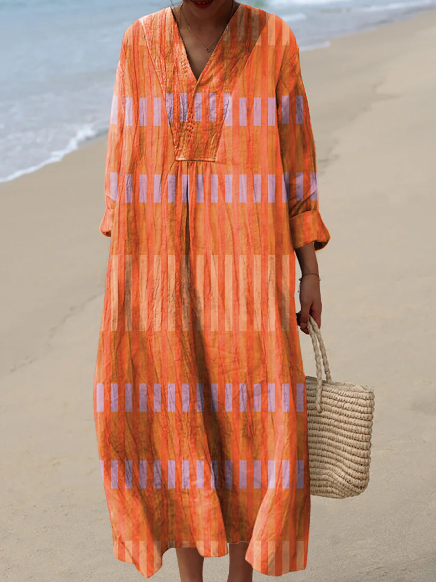 Women's Artistic Creative Geometry Art Print Dress