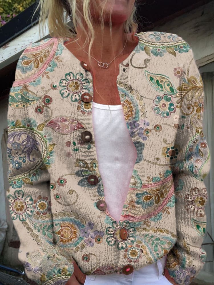 🔥Global best-selling🔥Vintage Paisley Print Sweatshirt