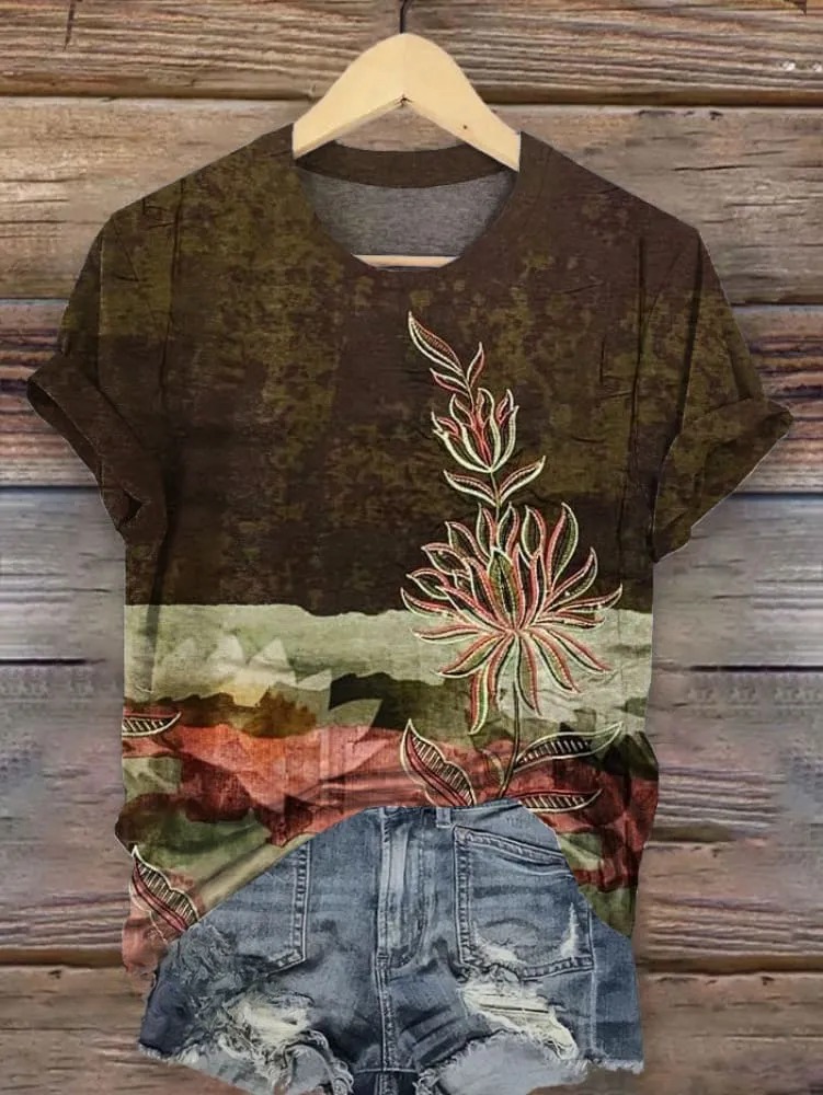 Vintage Art Print T-shirt