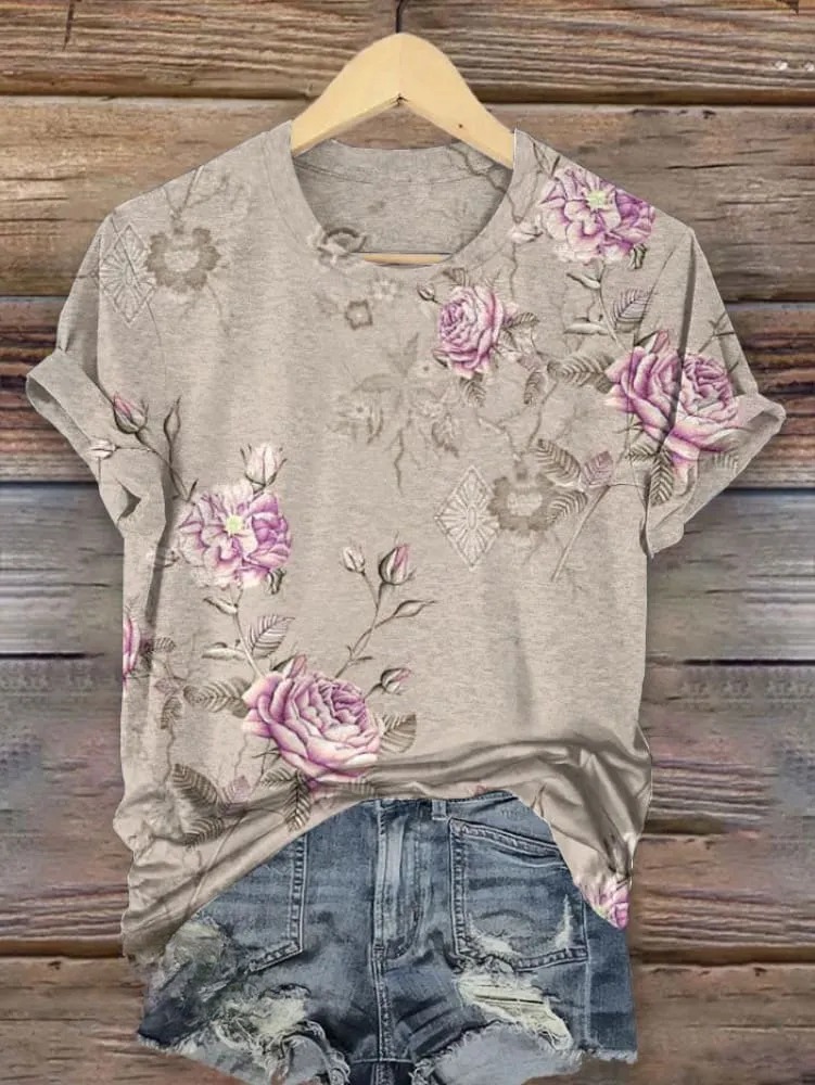 Vintage Art Print T-shirt