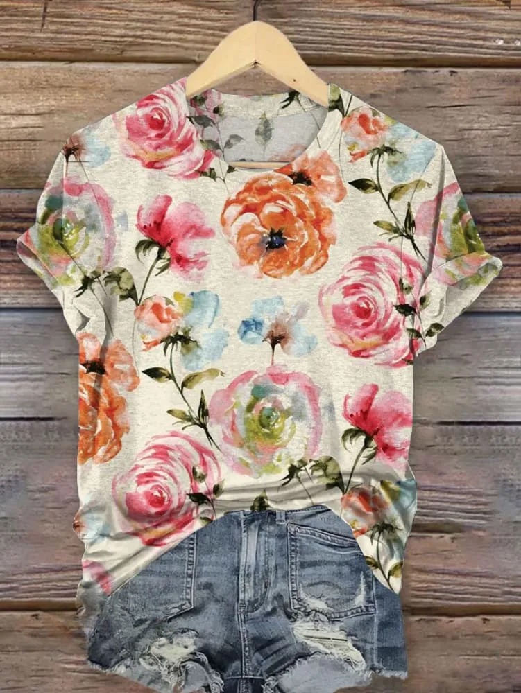 Vintage Art Print T-shirt