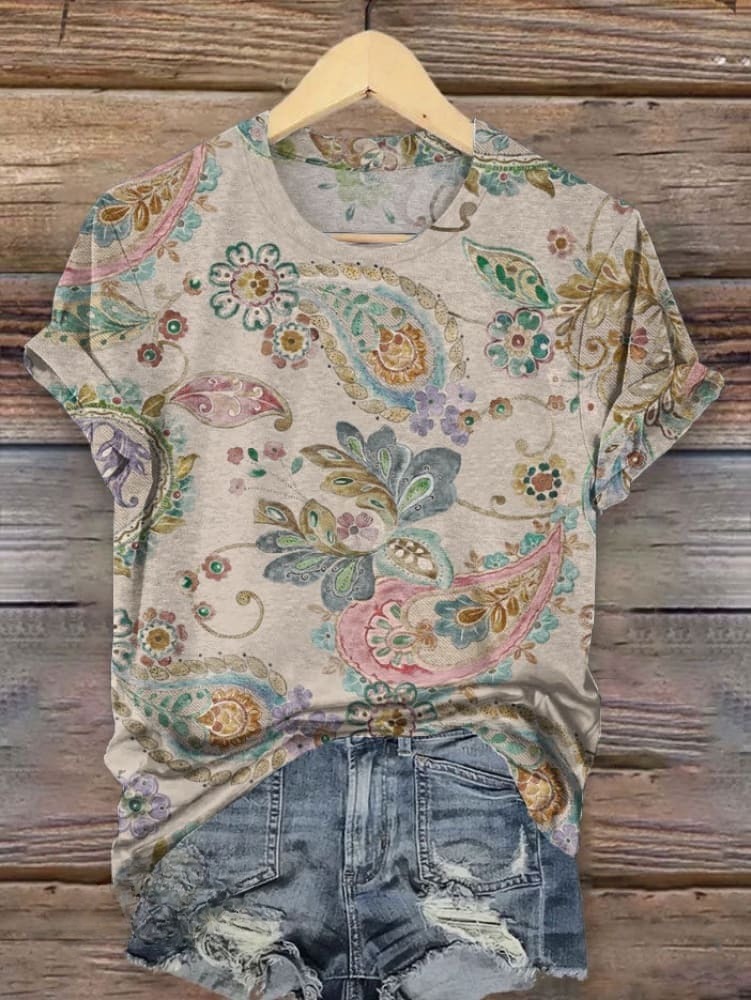 🔥Global best-selling🔥Vintage Paisley Print Sweatshirt