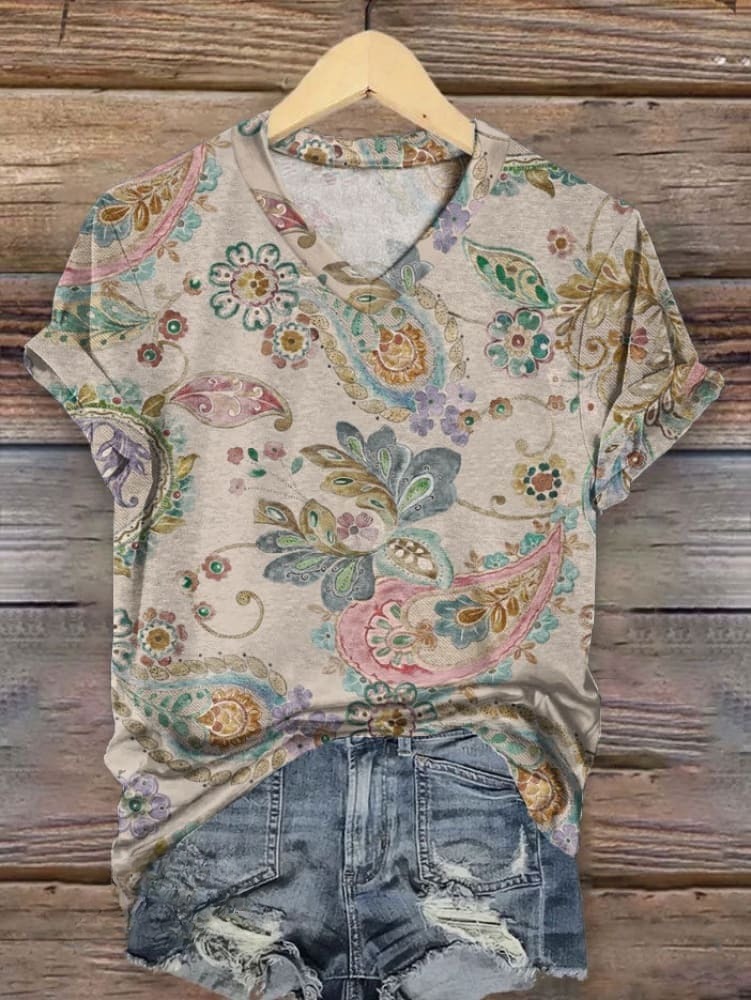 🔥Global best-selling🔥Vintage Paisley Print Sweatshirt