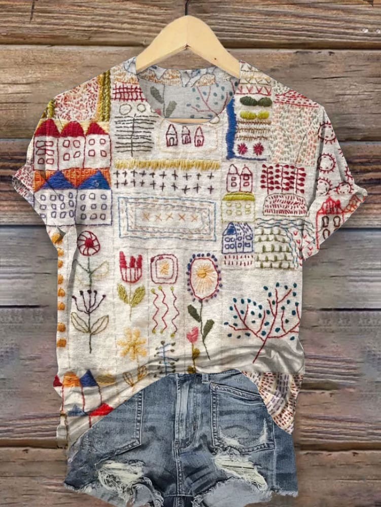 Vintage Art Print T-shirt