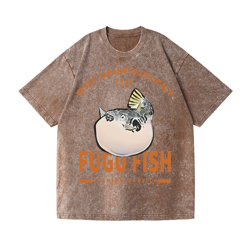 Japan's Risky Eats Vintage Wash Japanese Design T-Shirt