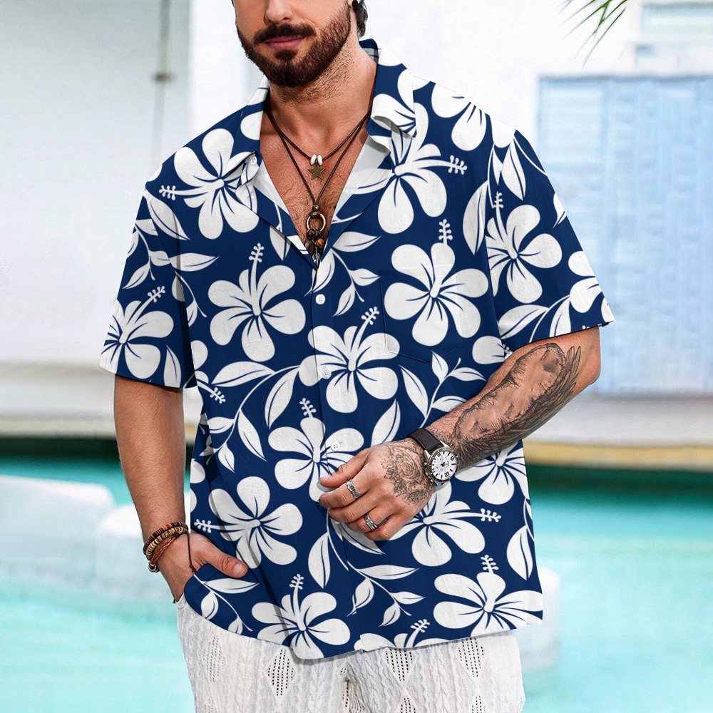 Men's Hawaiian Casual Short Sleeve Shirt 2405000458