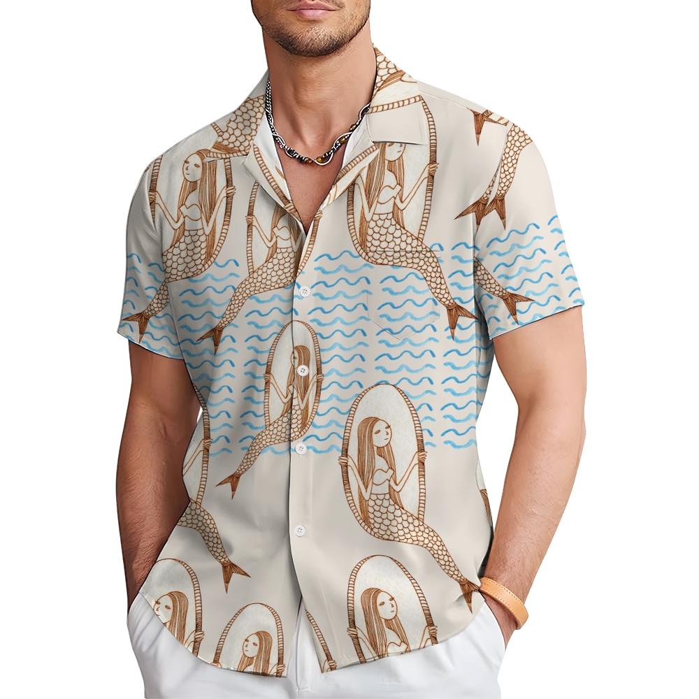 Men's Hawaiian Casual Short Sleeve Shirt 2406001852