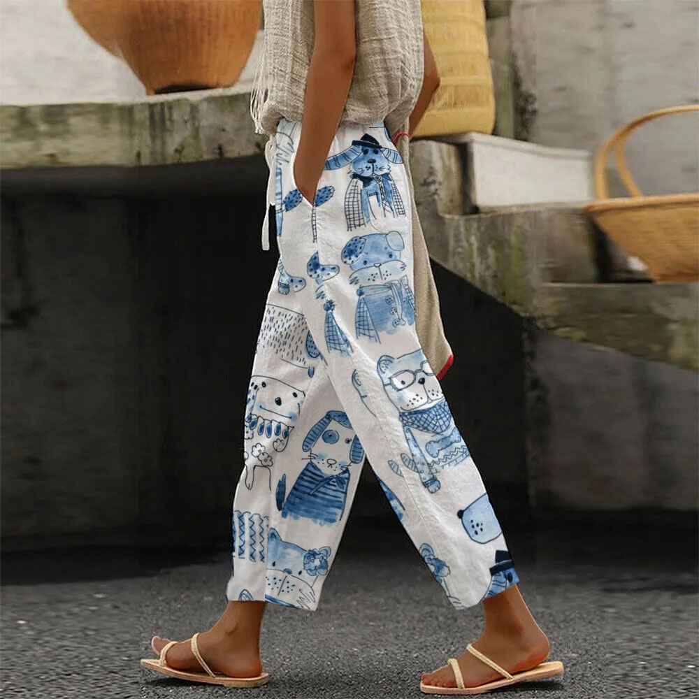 Gog Printed Women's Casual Pants