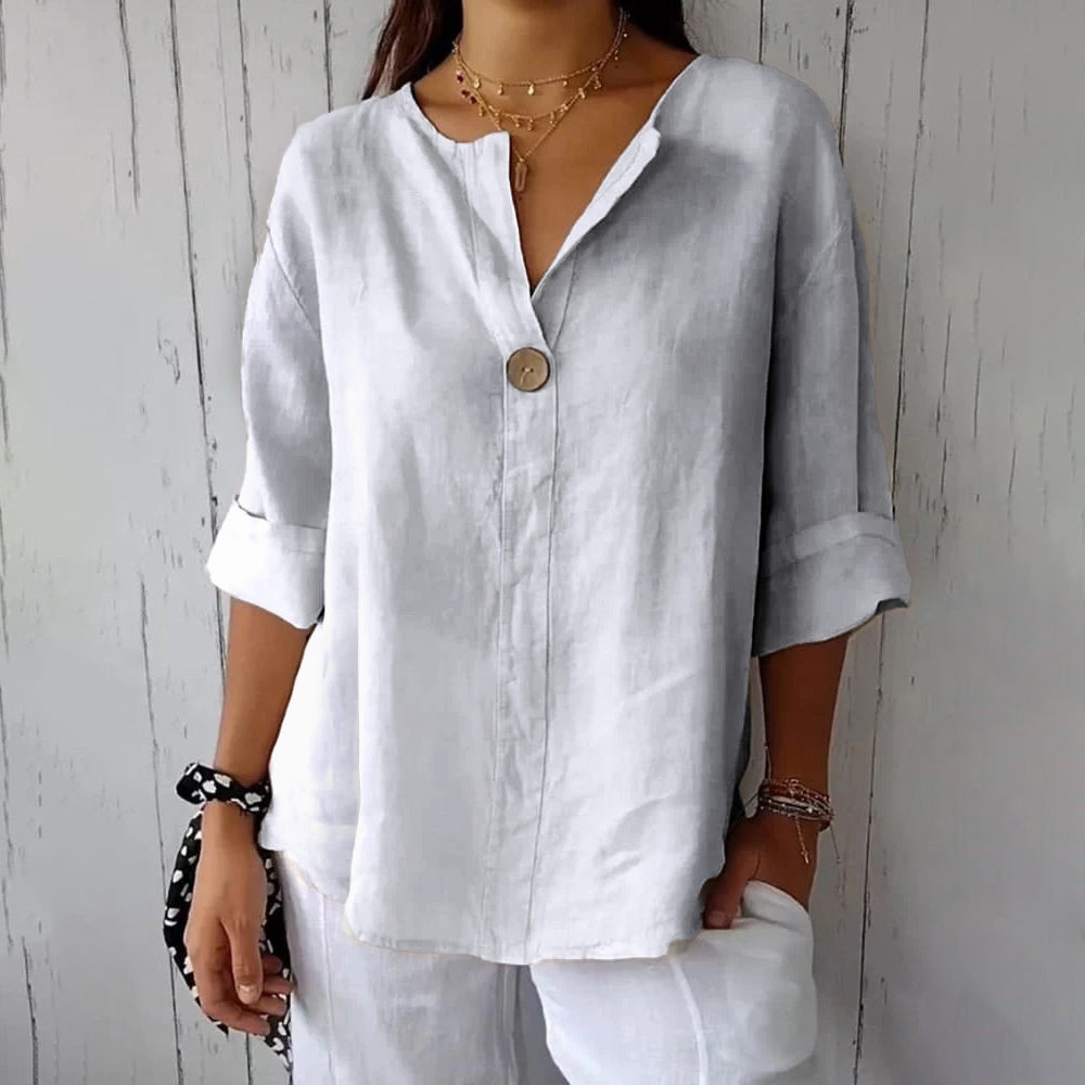 Women's Casual Cotton Linen Shirt