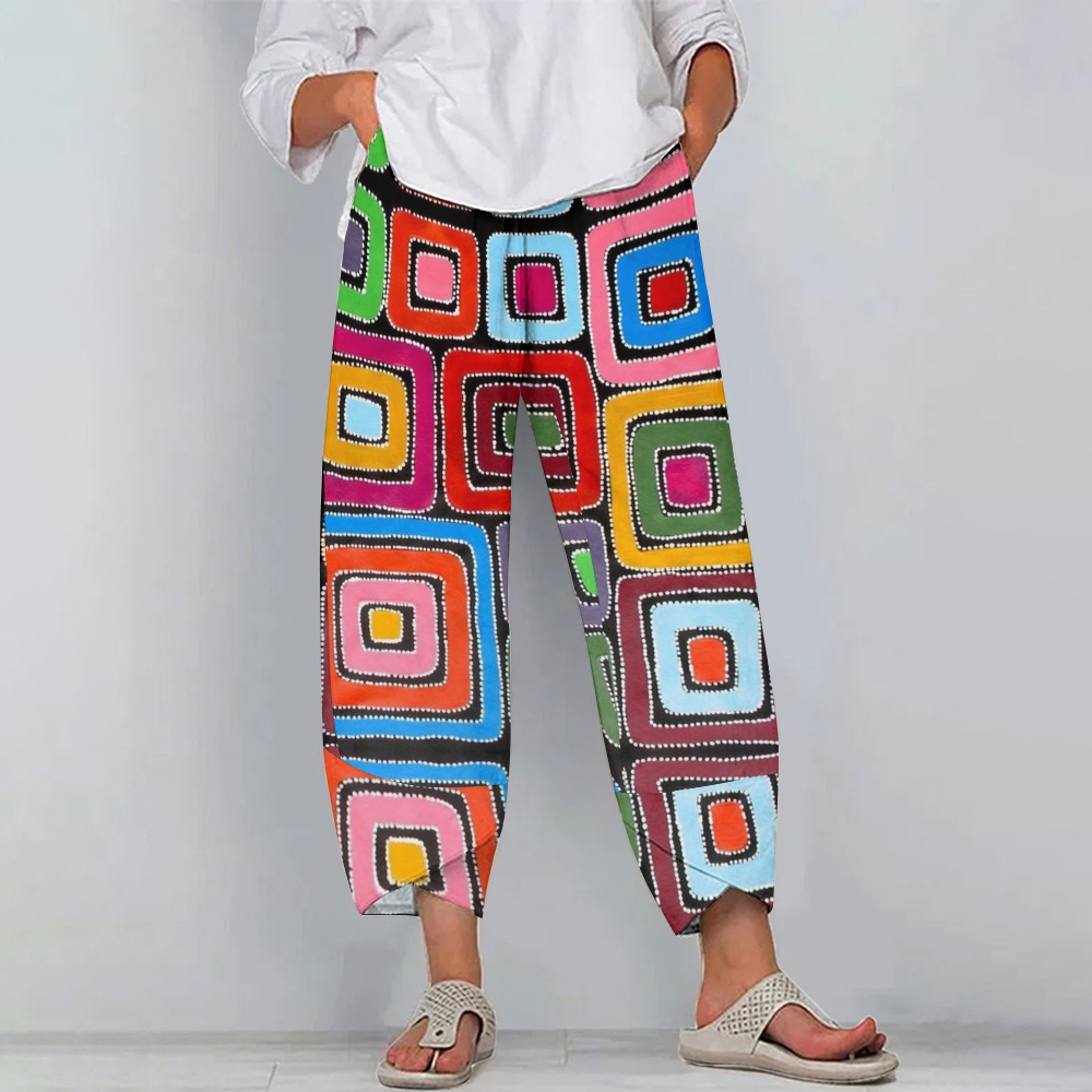 Women's Casual Printed   Pants 2408000501