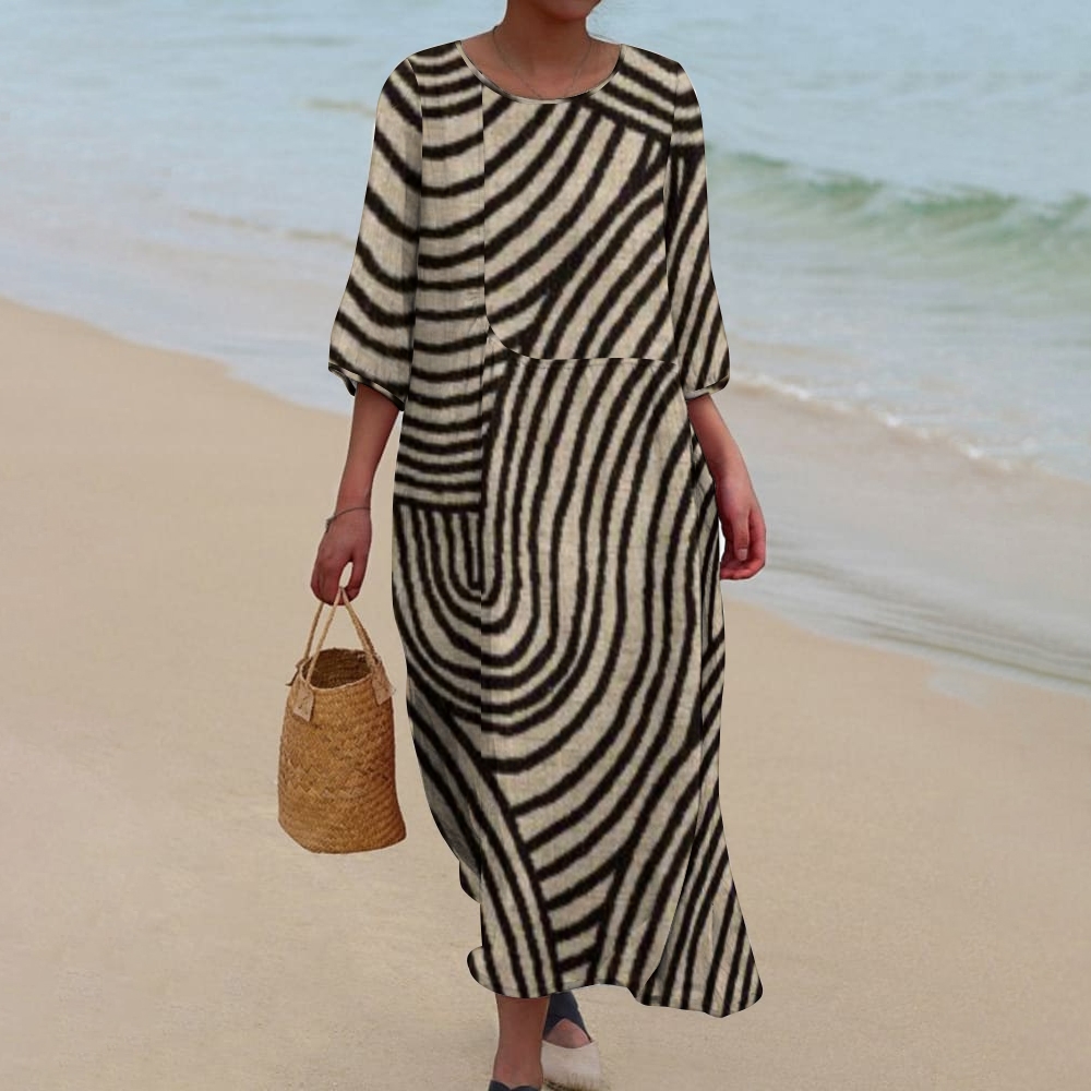 Women's Abstract Printed   Maxi Dress