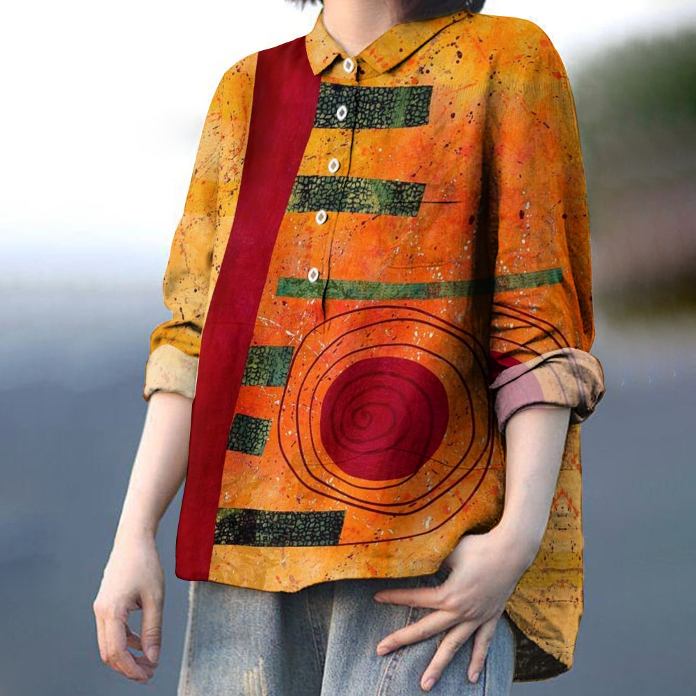 Women's Art Printed Casual Shirt