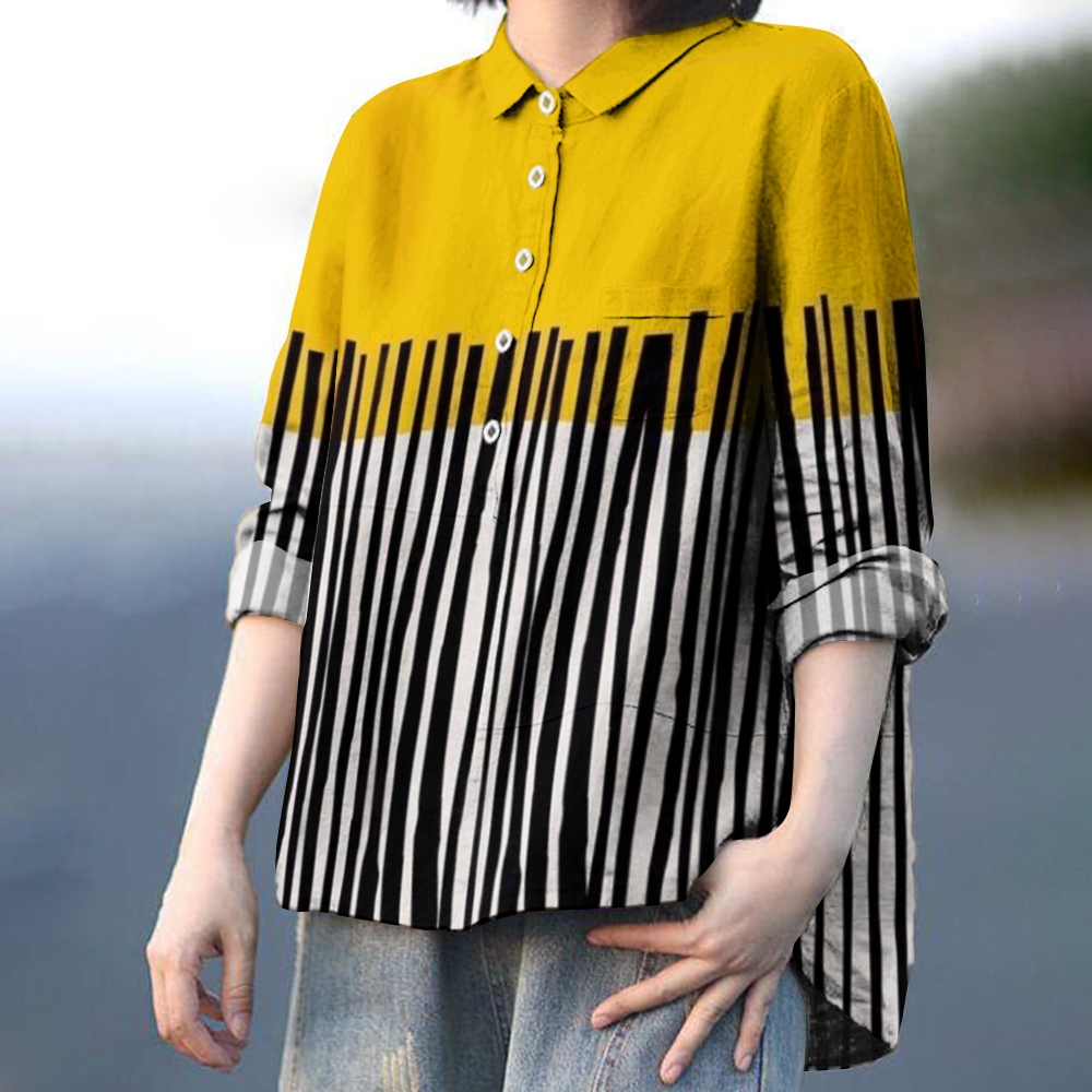 Women's Stripes Printed Casual Shirt