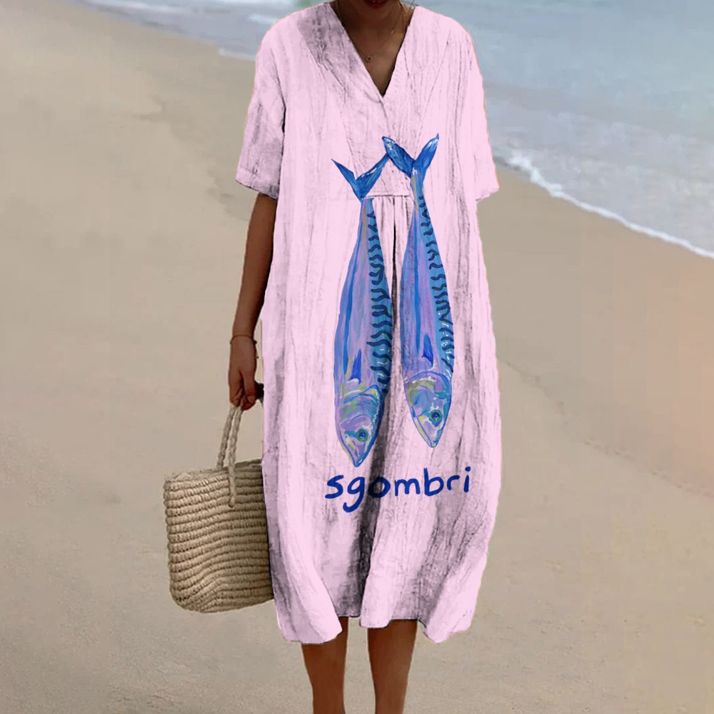 Women's Sgombri Printed Flowy Dress