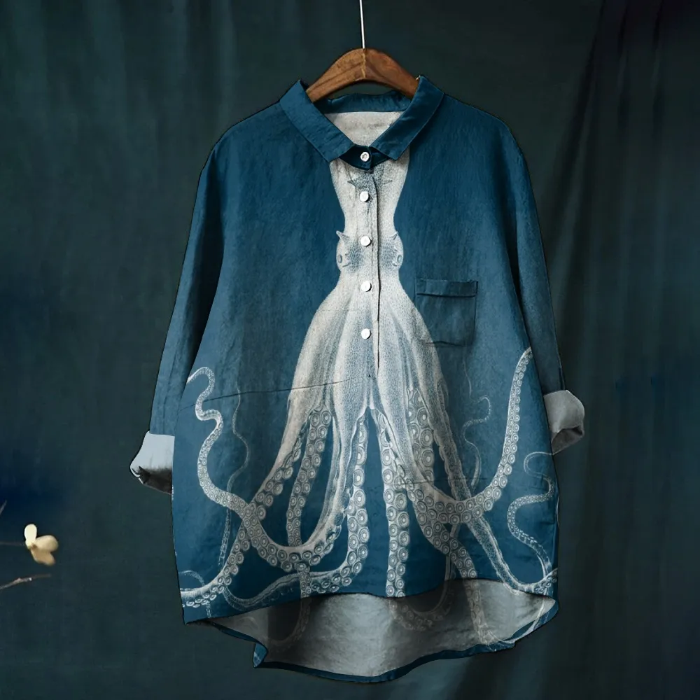 Women's Casual Octopus Printed Pants