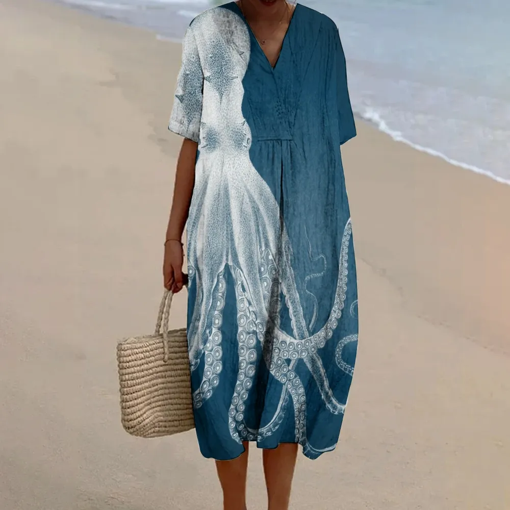 Women's Casual Octopus Printed Pants