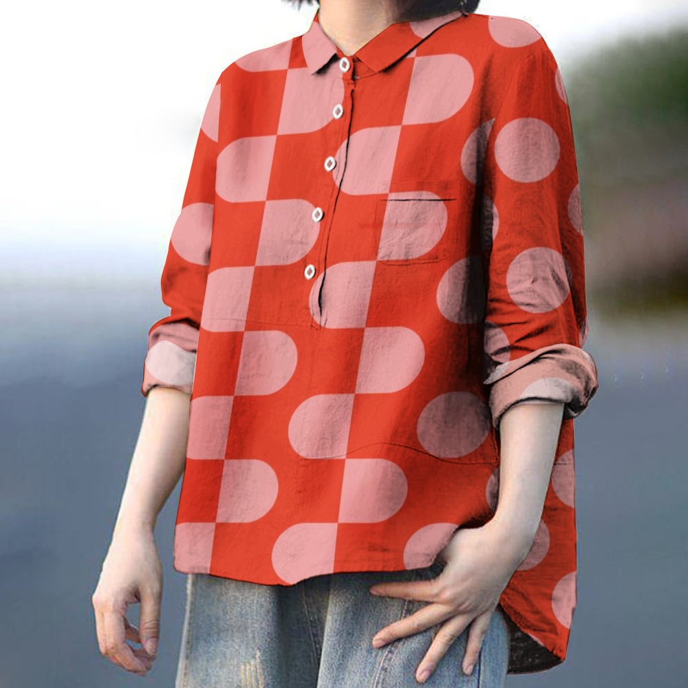 Women's Geometry Printed Casual Shirt