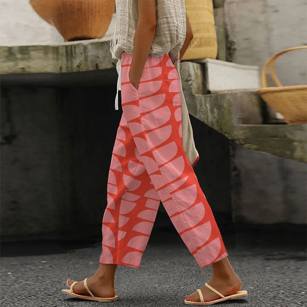 Women's Geometry Printed Casual Pants